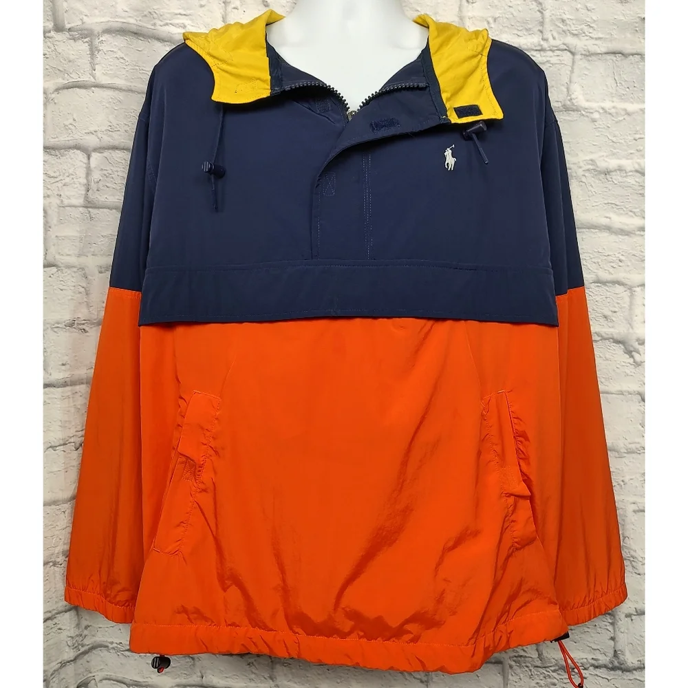 Polo Ralph Lauren Performance Colorblock Hooded Jacket M - Picture 2 of 8